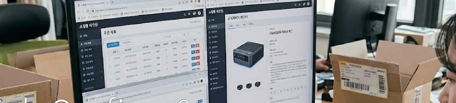 쇼핑몰 운영 사무 환경